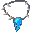 Skull Blue Necklace