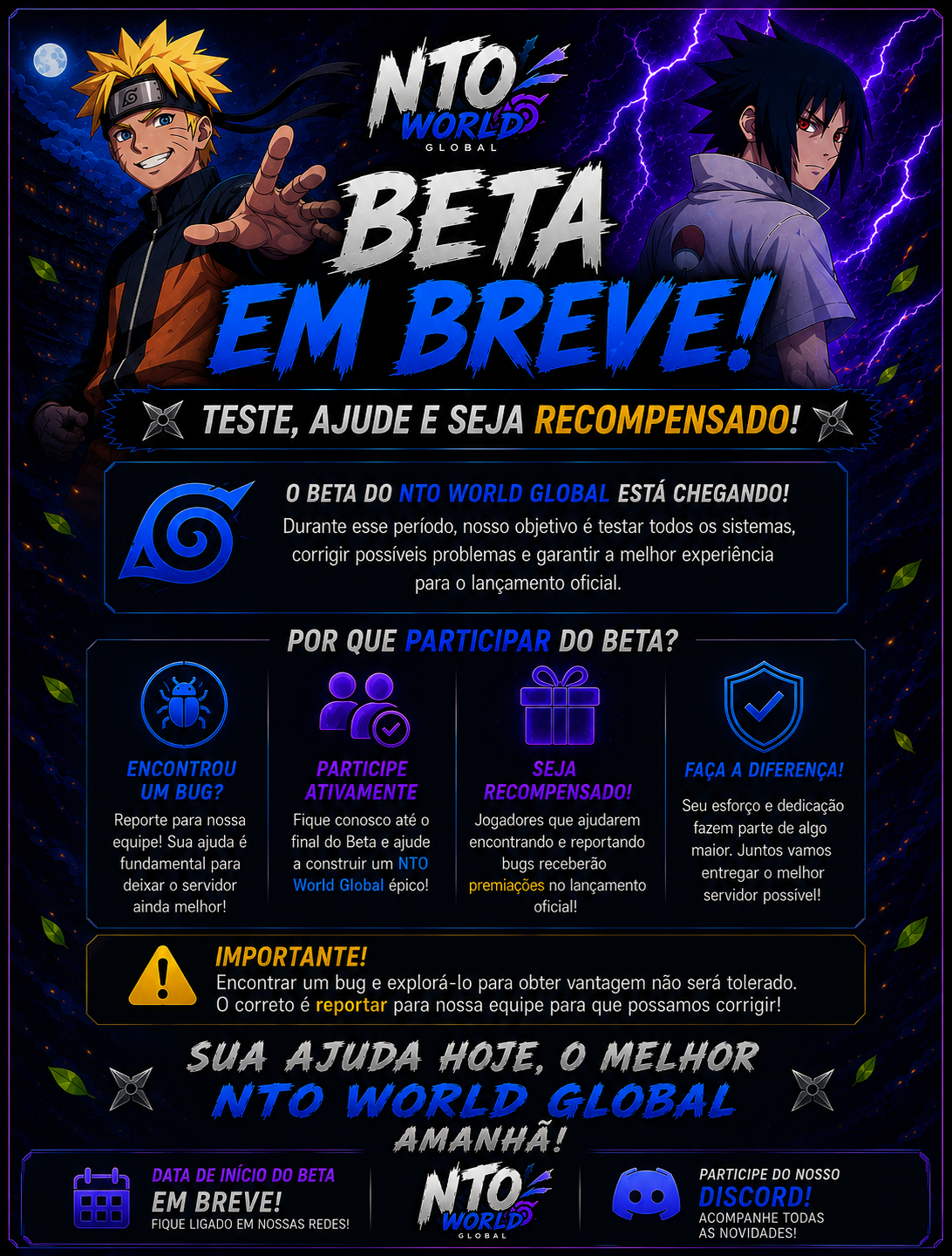 Beta NTO World Global: teste, ajude e seja recompensado